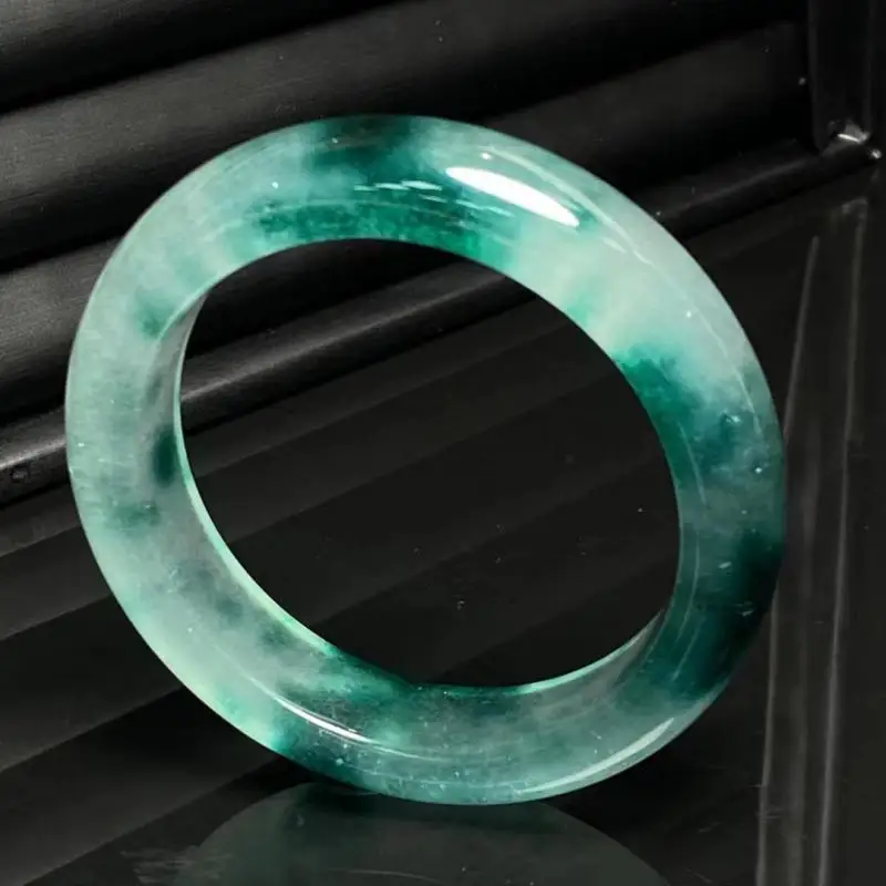 

Certified Jade Bangles High Ice Grade A Ice Floating Flower Myanmar Jadeite With Certificate Burma Jades Bangles Bracelet Women