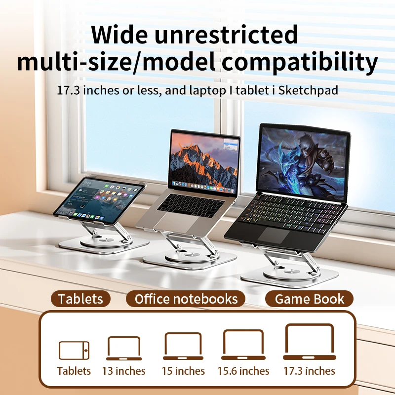 Laptop Stand 720&deg; Rotatable Bracket MCHOSE LS928 laptop stand For Macbook Air Pro Holder Office Support Aluminum Alloy Rotating Bracket
