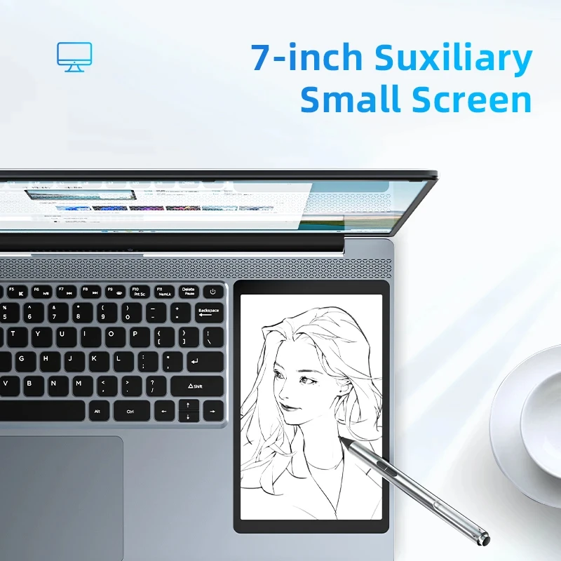 RATEYUSO  ũ ̹ ġ Ʈ, 뷮 5400mah HD ÷ Ʈ,  11, 16GB RAM, 512GB SSD,   N100