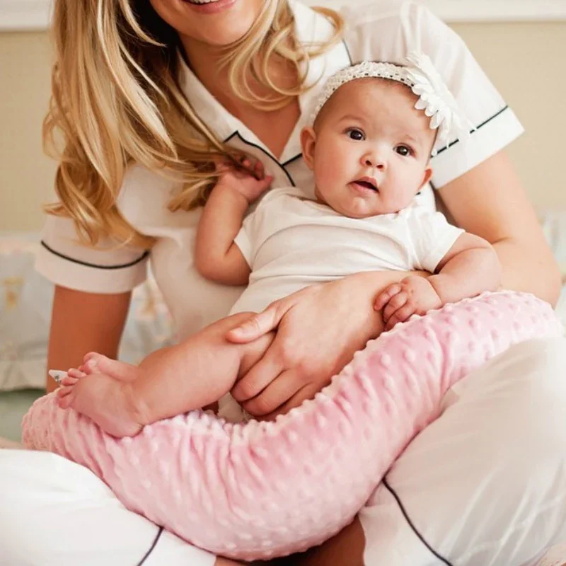 Baby Nursing Pillow Cover Cartoon Breastfeeding Pillow Slipcover Ultra Soft Snug Fits On Newborn Nursing Pillow 6
