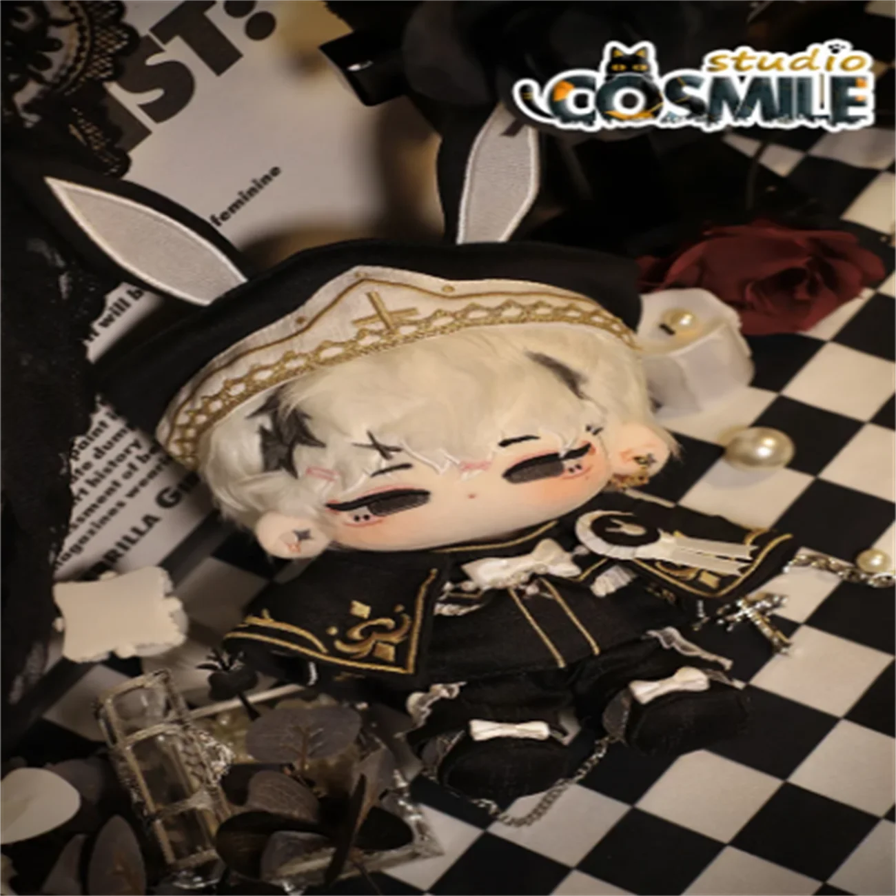 

Idol vnking граф вампиров Классический Благородный кролик священник Checkmate модный Униформа-костюм для косплея плюшевая Одежда для кукол 20 см Sa KW