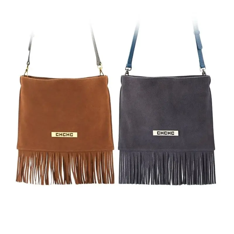 

Women Small Shoulder Bag Fashion Luxury Brand Designer Tassel Leather Suede Classic Tote Bag Festival Party Bag for Women