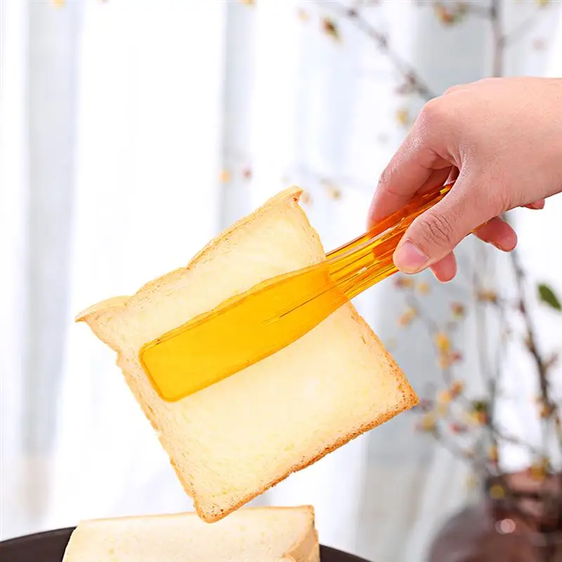 

Kitchen Plastic Food Tongs Anti-Scald Nonslip Handle Small Serving Tongs Appetizer Tongs Food Clips Grilling Tongs BBQ Utensils