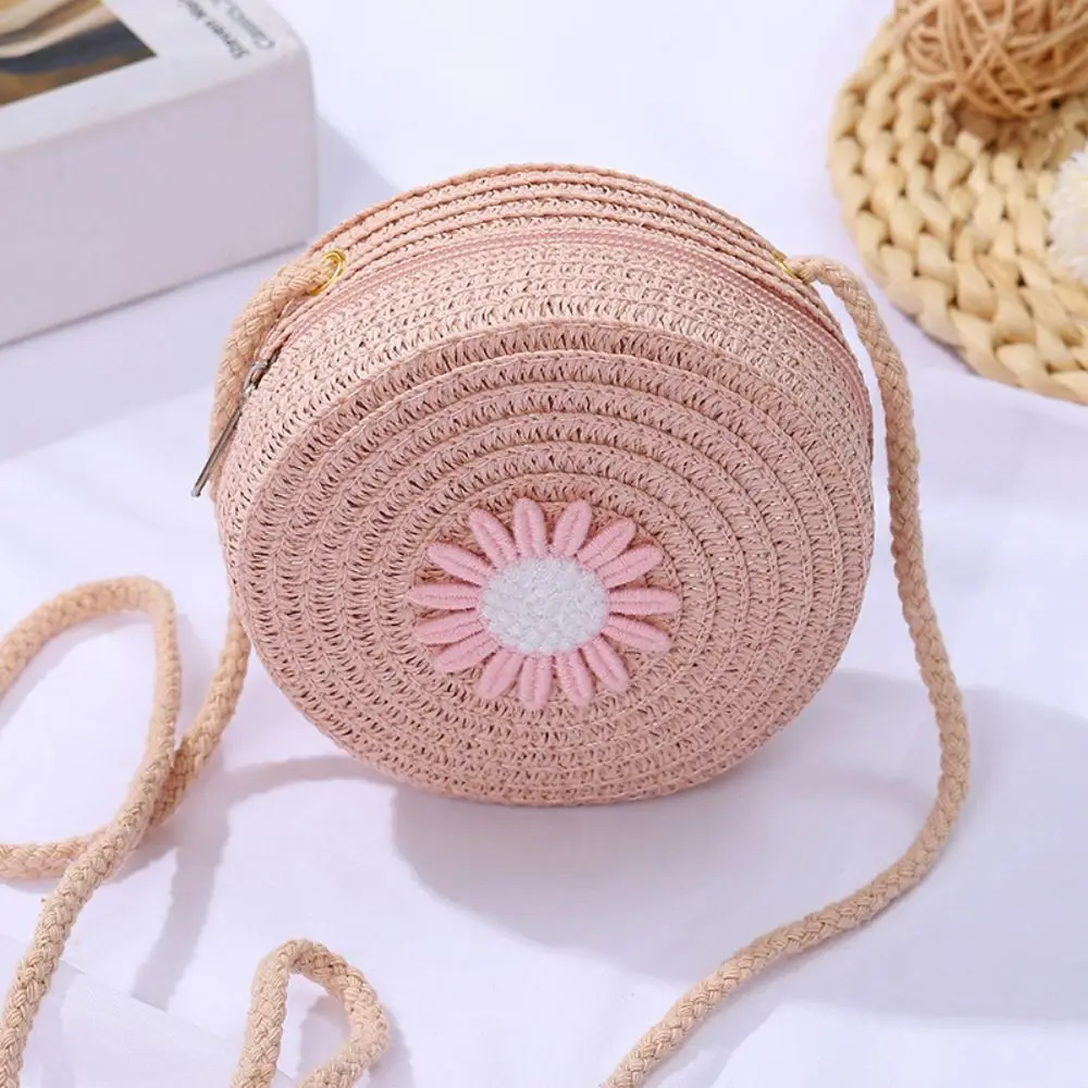 Fashion Woven Straw Bag Fashion Handmade Straw Handbag Summer Beach Bag For Women Girls Gift Shoulder Bag Handbag