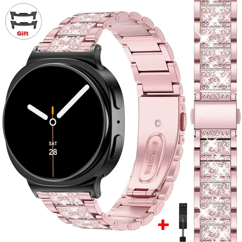Elegant Diamond Strap - Premium Stainless Steel Bling Band