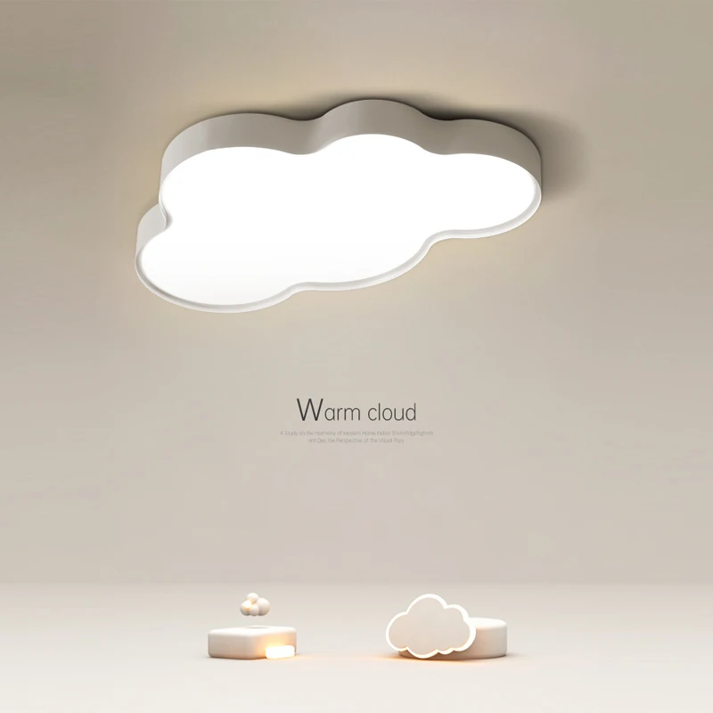 

Creative Personality Round Bedroom Lamp Modern Minimalist Living Room Recessed Led Ceiling Lights Nordic Decor Study Clouds Lamp