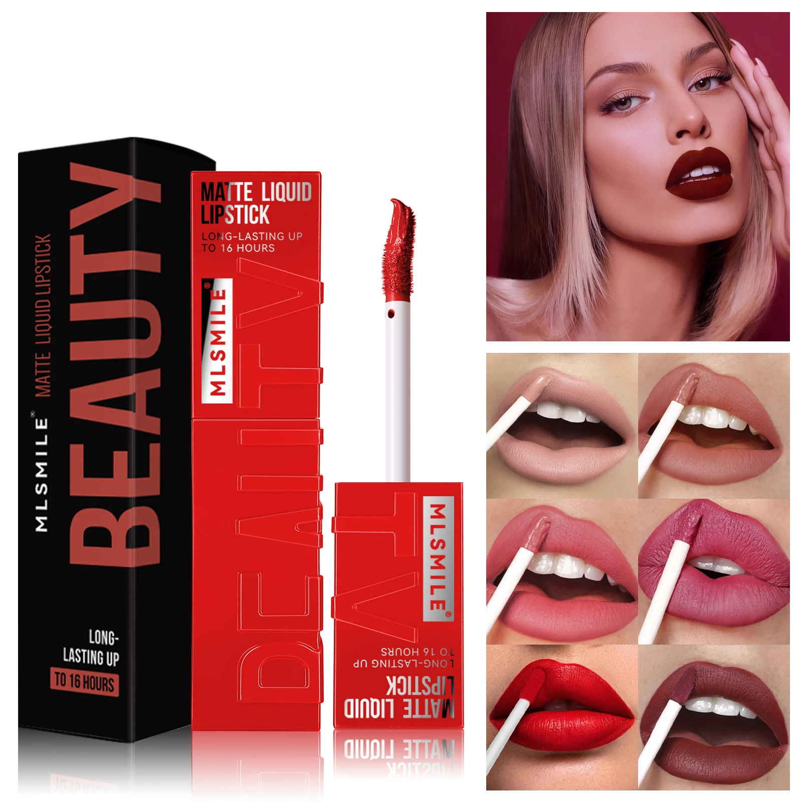 Matte Ink Liquid Lipstick Long Lasting Velvet Nude Lip Gloss Antiaderente Cup Waterproof Lips Tint Waterproof Coreano Make Up Cheap