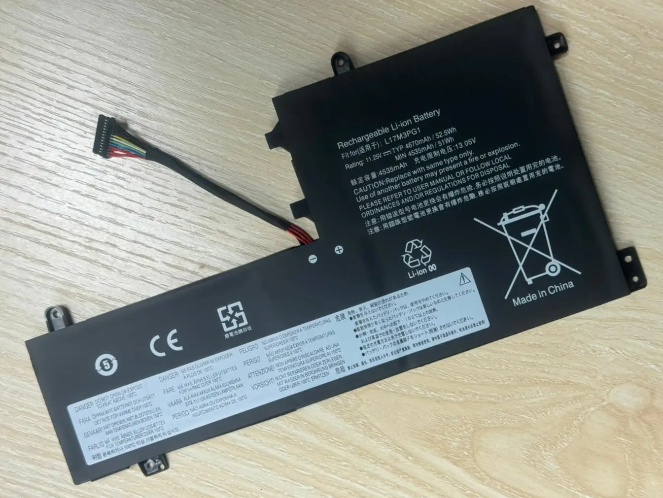 Nova bateria l17m3pg3 para lenovo y7000 y7000p