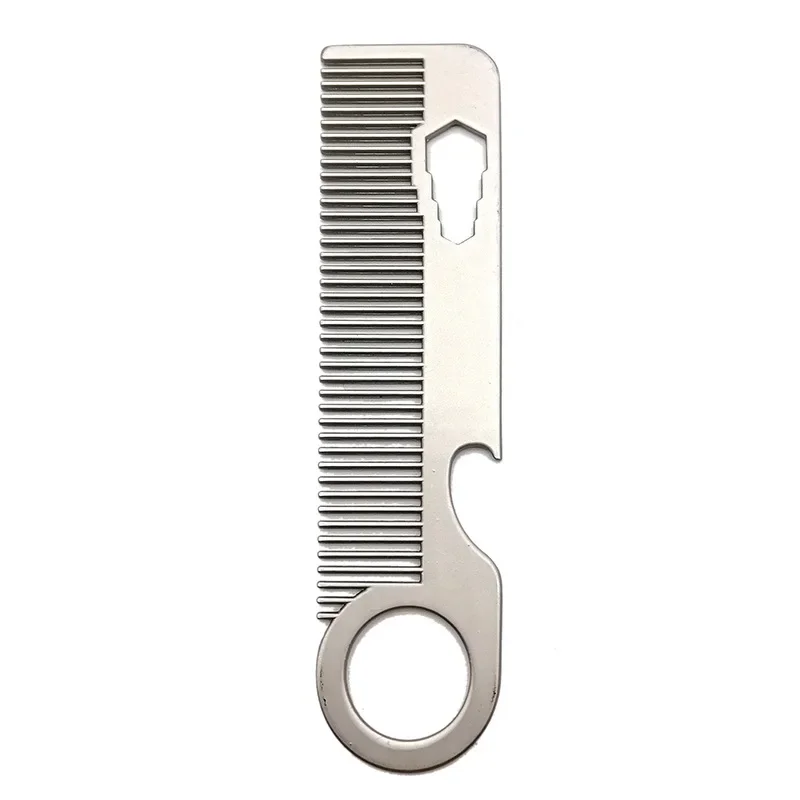Stainless Steel Portable Beard & Hair Styling Comb