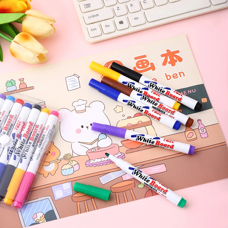 Magic Markers Changes Color Drawing Whiteboard Marker Floating Ink Markers Painting Supplies Markers for Children Felt Pen YB001