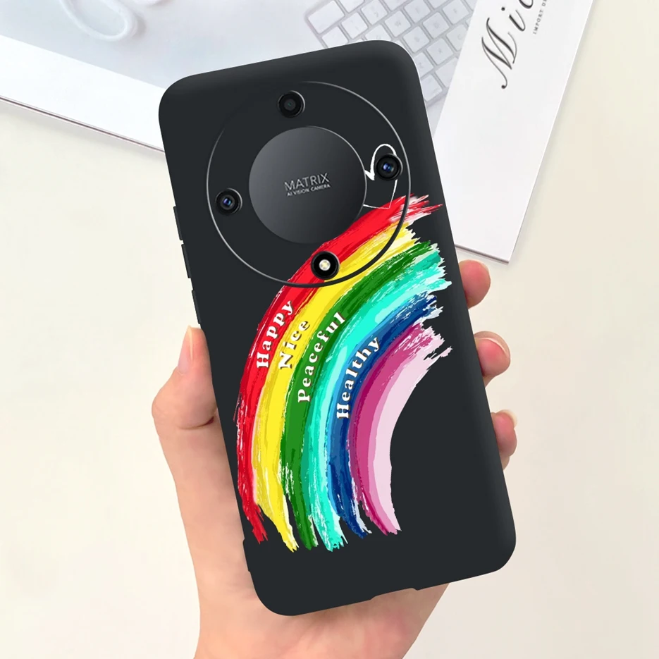 Stylish Painted Soft Silicone Phone Case with Bumper