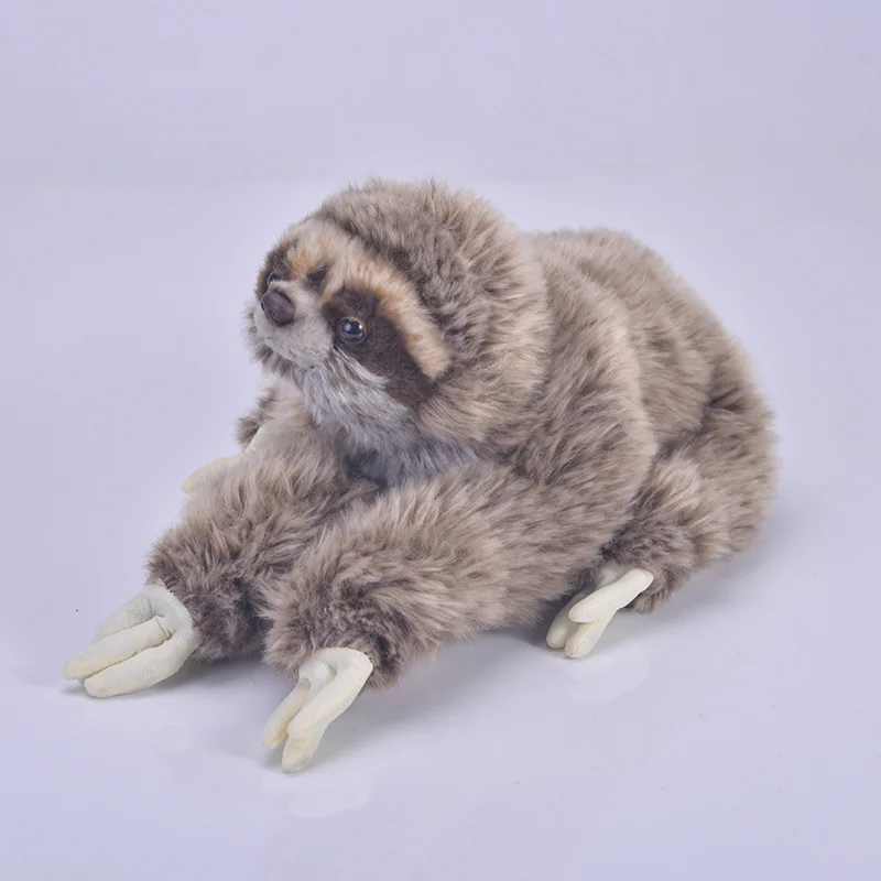 35cm Plush Animal Lazy Sloth Three Toed Real Life Stuffed Soft Animals Doll Folivora Toy Gifts