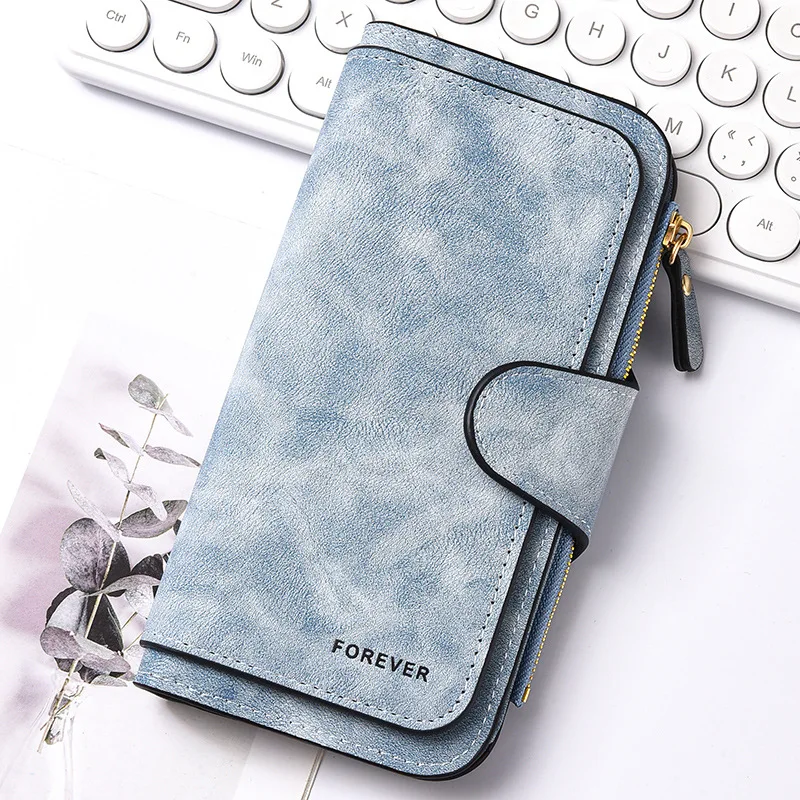 2025 New Crossborder Chic Large Capacity Women Long PU Leather Wallet Clutch