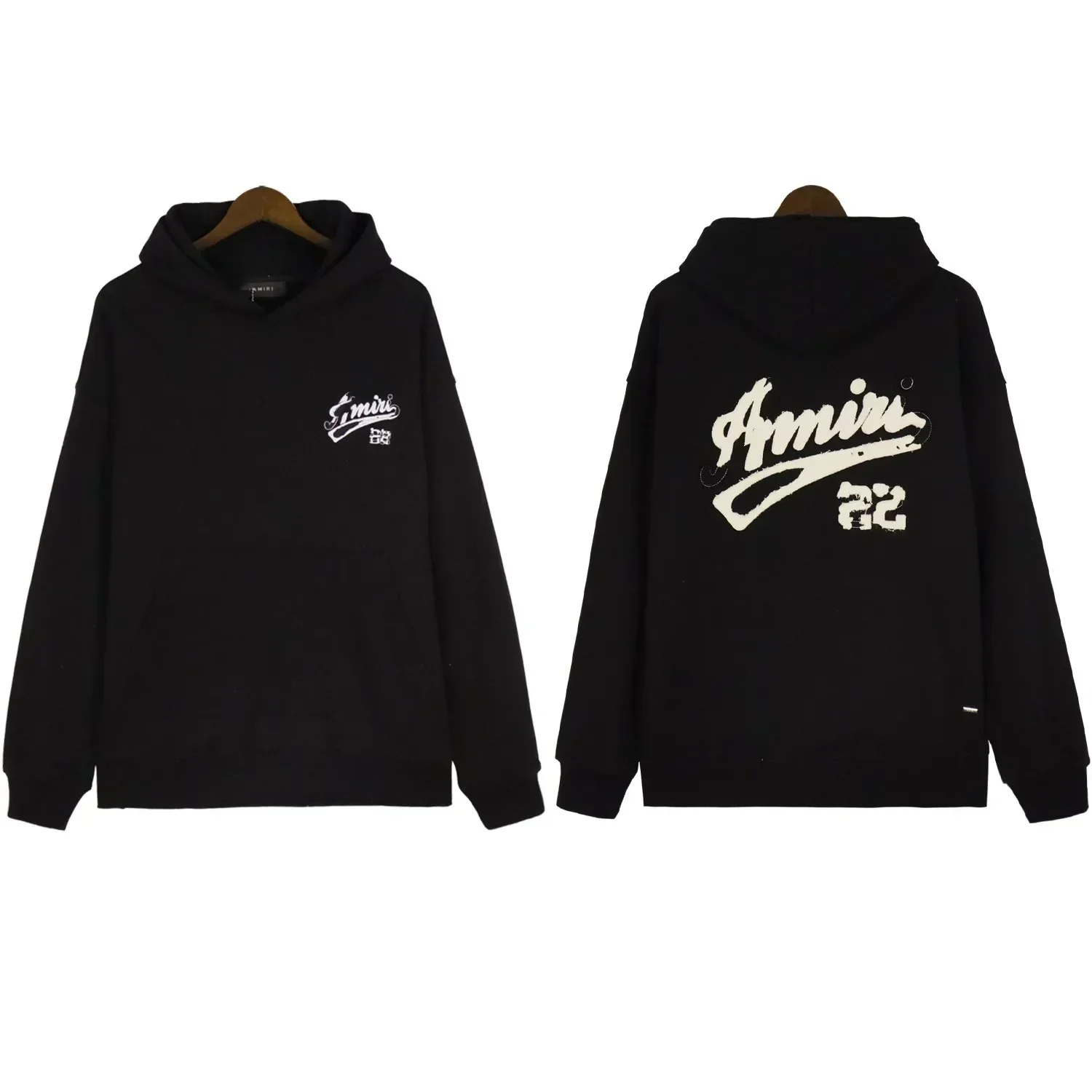 

amir Letter embroidered printed High street casual couple hoodie