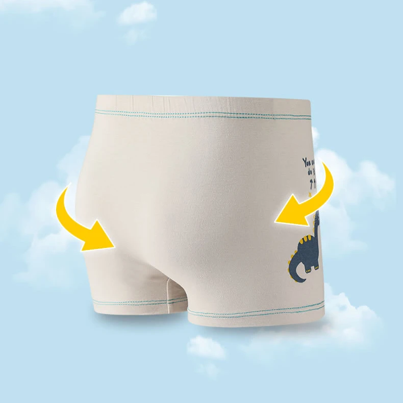 4 Teile/los Kinder Höschen Baumwolle Junge Baby Weiche Niedlichen Cartoon Unterhose Für Kinder Teen Mode Hübsche Student Atmungsaktive Shorts – Detail 6