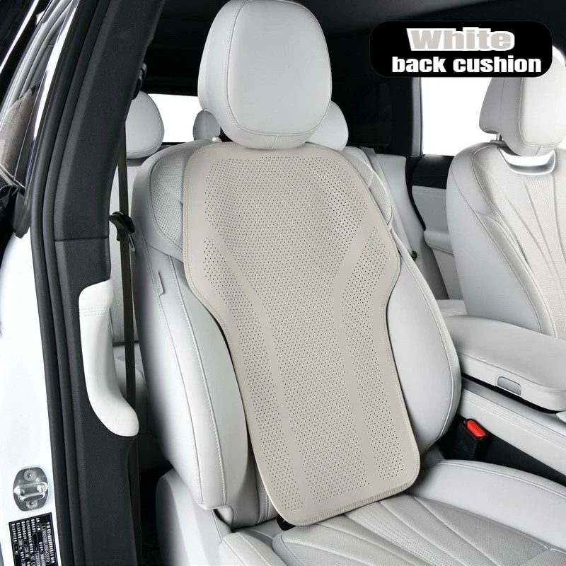 Universal Leather Car Seat with Extended Breathable Footrest and Non-Slip Cover