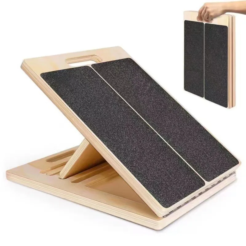 Verstellbare Holz-Wadenstrecker-Boards für Kniebeugen – Ergonomisches Design für effektive Wadenübungen – Detail 1