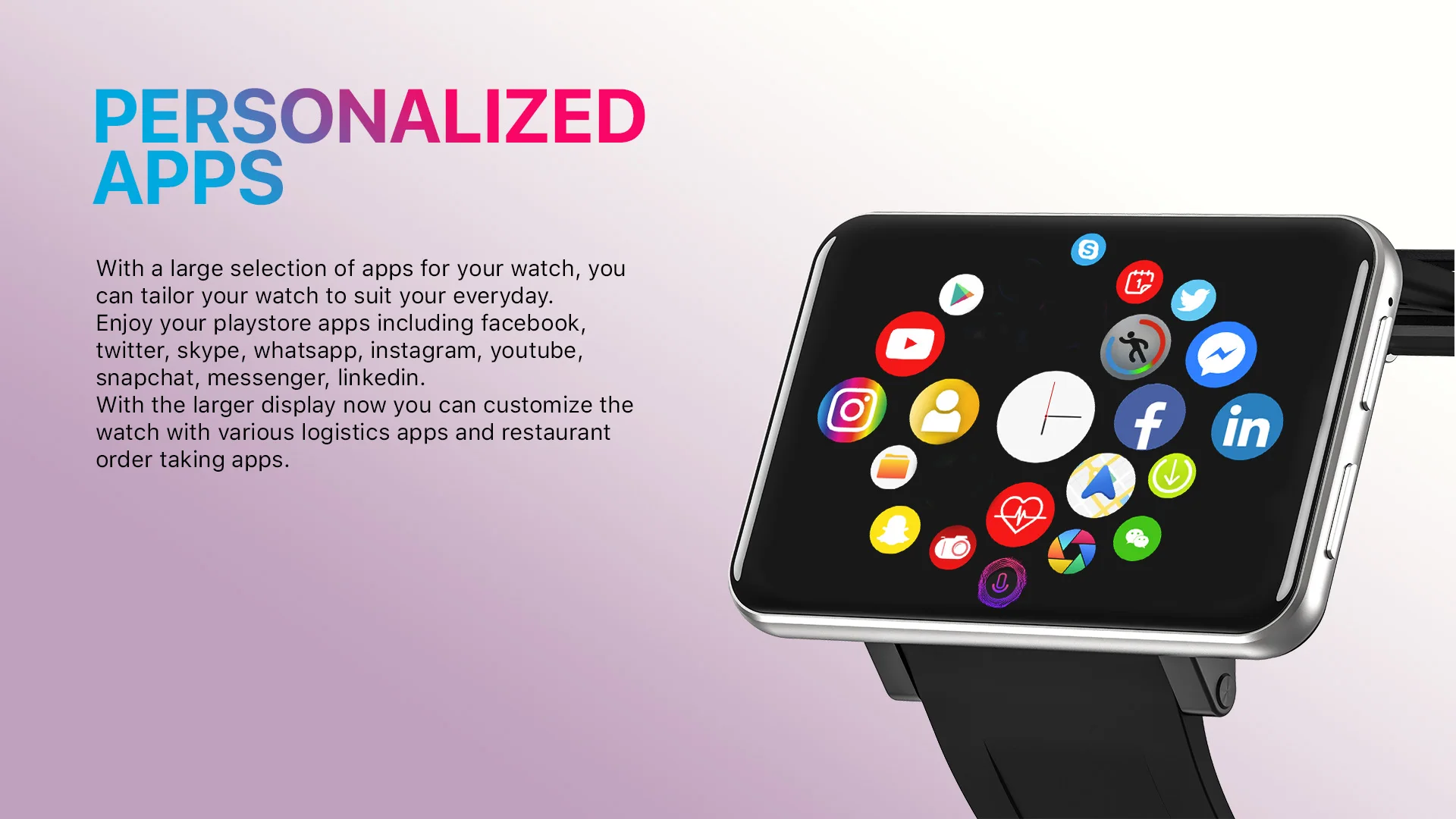 DM100 4G 2.86 Inch Screen Smart Watch Android 7.1 OS Phone 3 GB 32GB 5MP Camera 480*640 Ips Screen 2700mah Battery Smartwatch 6