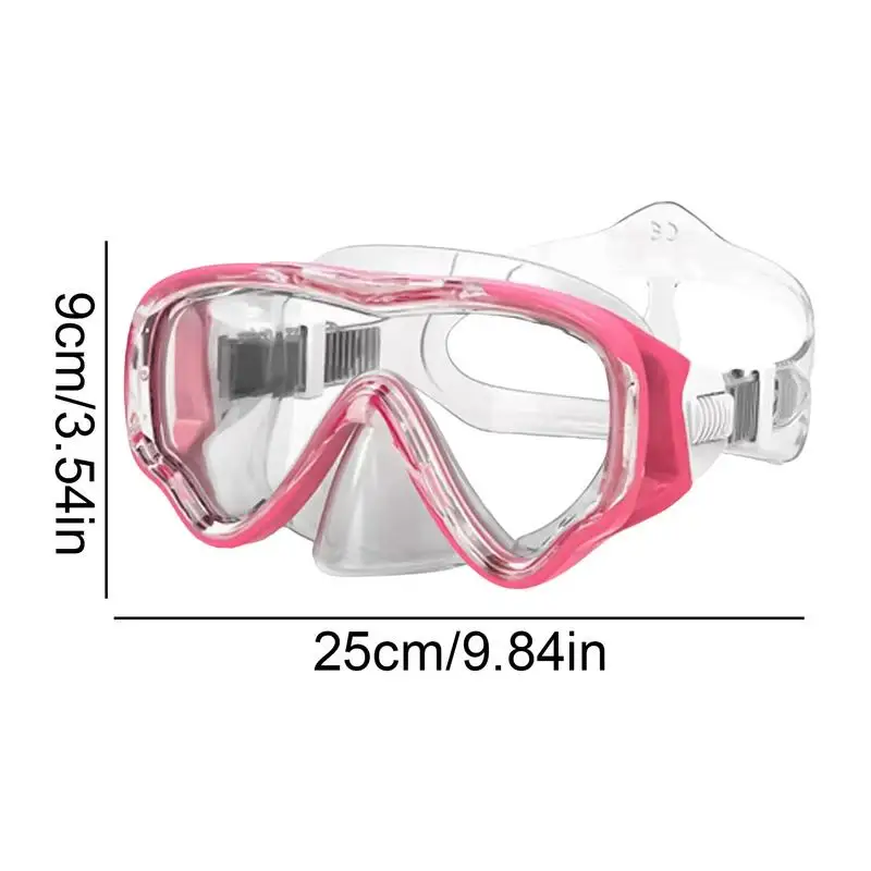 Gafas de natación para niños, lentes de esnórquel de visión amplia, gafas de buceo antiniebla con cubierta de nariz, gafas de natación sin fugas