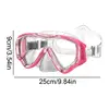 Kids Swim Goggles Snorkel Goggles Wide Vision Snorkel Diving Glasses Anti-Fog Goggles with Nose Cover No-Leak Swimming Goggles 6