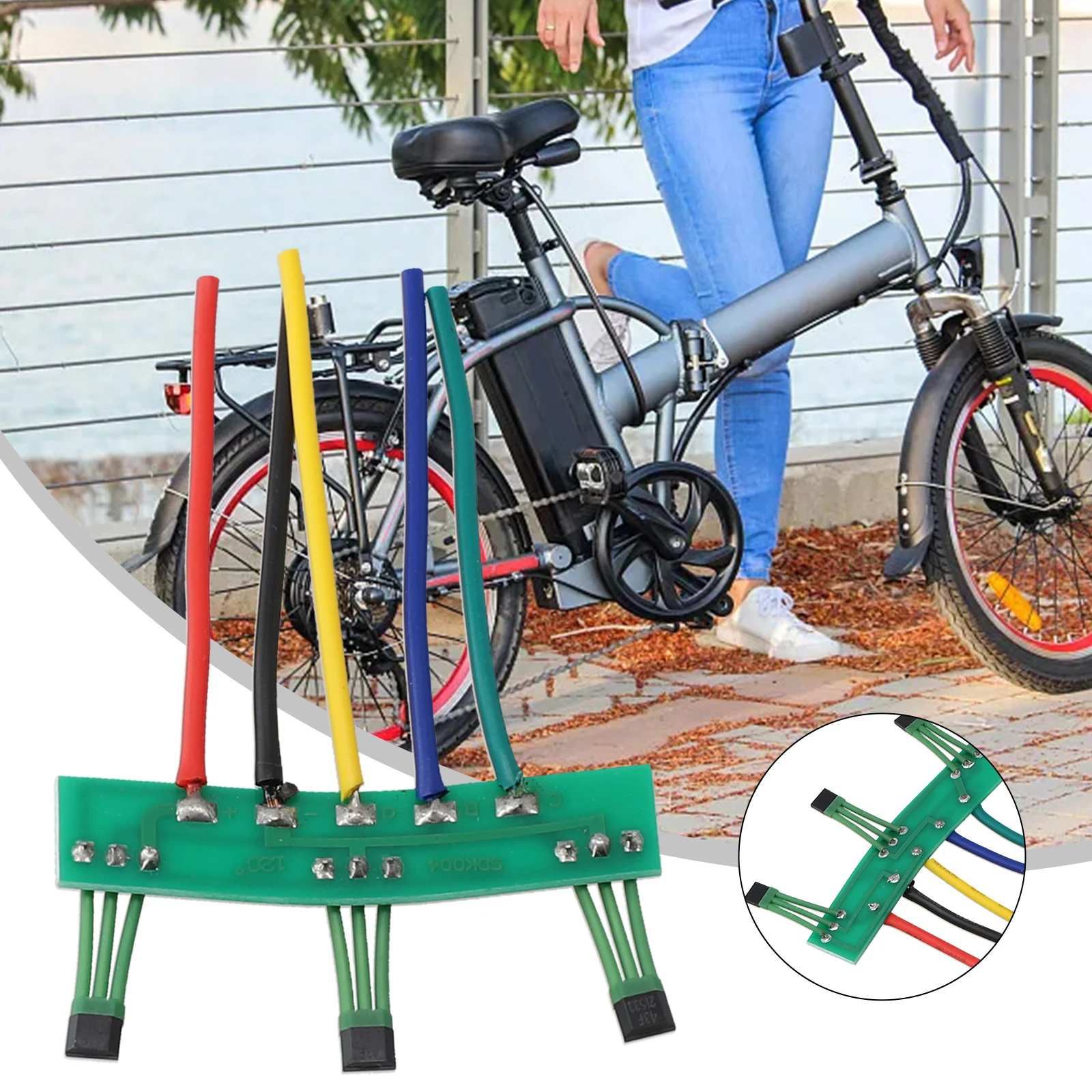 

Electric Vehicles Motor Hall Sensor With Board Cable 120° 43F PCB Cable For Two Wheel Motor Electric Bicycle Parts Accesserices