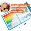 Children Magnetic Fraction Learning Math Toys Wooden Fraction Book Set Parish Teaching Aids Arithmetic Learning Educational Toys 4