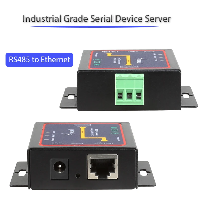 

RS485 to Ethernet Converter RJ45 port Industrial Grade Serial Device Server TCP/UDP serial networking server RJ-45 LAN Adapter