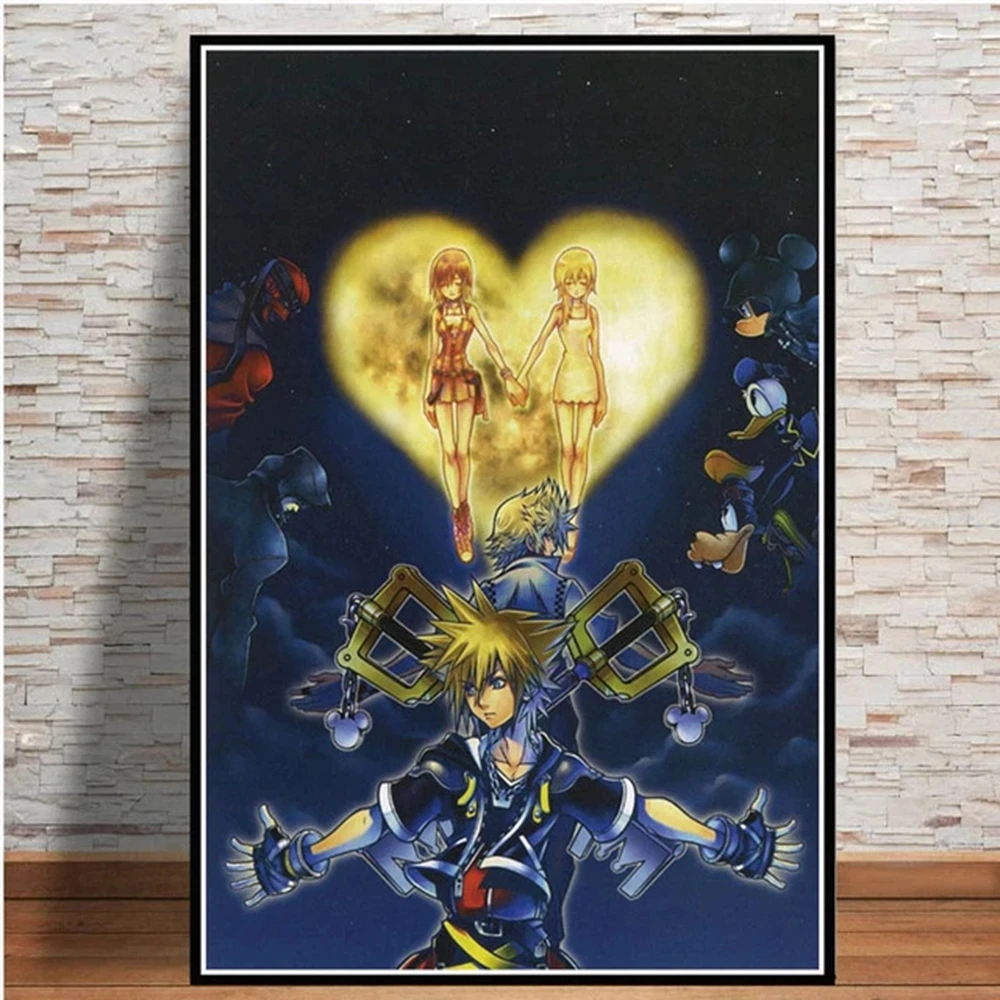 LBGMN 5D Kingdom Hearts Full Diamond Painting Cross Stitch Kits Art Cartoon 3D Paint by diamonds-30x40cm(11.8x15.7inch)