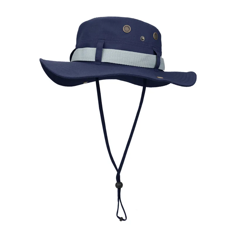 Outdoor hat, quick-drying and breathable, multi-functional, wide-brimmed, casual, suitable for all occasions, denim hat.