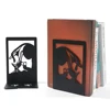 2Pcs Style Black Cat Book Ends Heavy Book Iron Bookends Gift for Book Loves Home Desk Book Rack Office Supplies Stand Iron 6