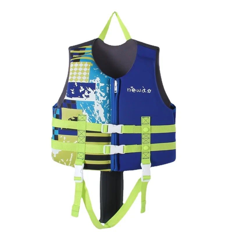 Kid Training Life Jacket 3-9 Age Child Neoprene Buoyancy Vest Swimming Beach Boating Surfing Water Sports