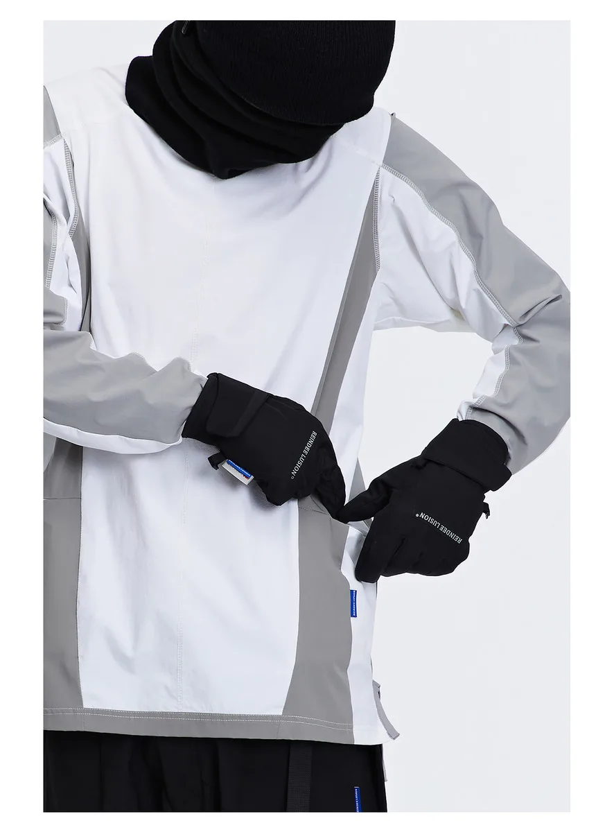 Reindee Lusion 22FW 0187 Outdoor splicing material breathable fast dry long sleeve shirt techwear gorpcore