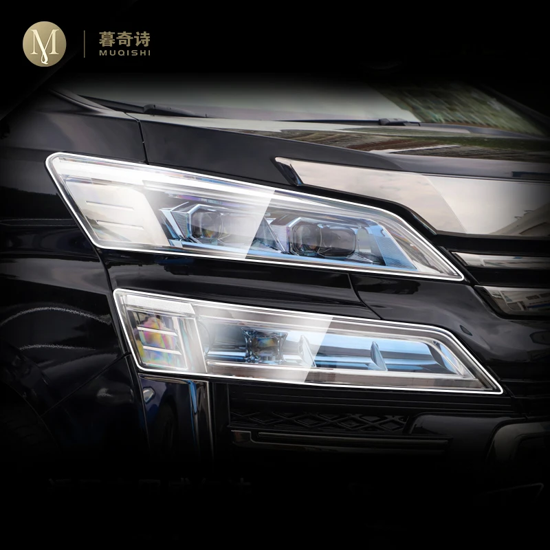 

Прозрачная пленка для защиты фар от царапин для Toyota Vellfire 2018-2022Car