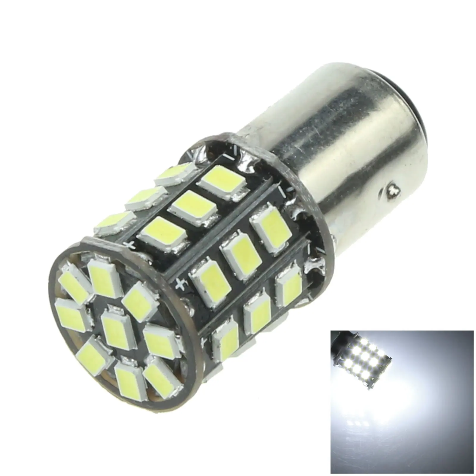 

1X Белый автоматический 1157 стоп-сигнал, световой индикатор 33 излучателей 2835 SMD СВЕТОДИОДНЫЙ 1154 1158 E063-W