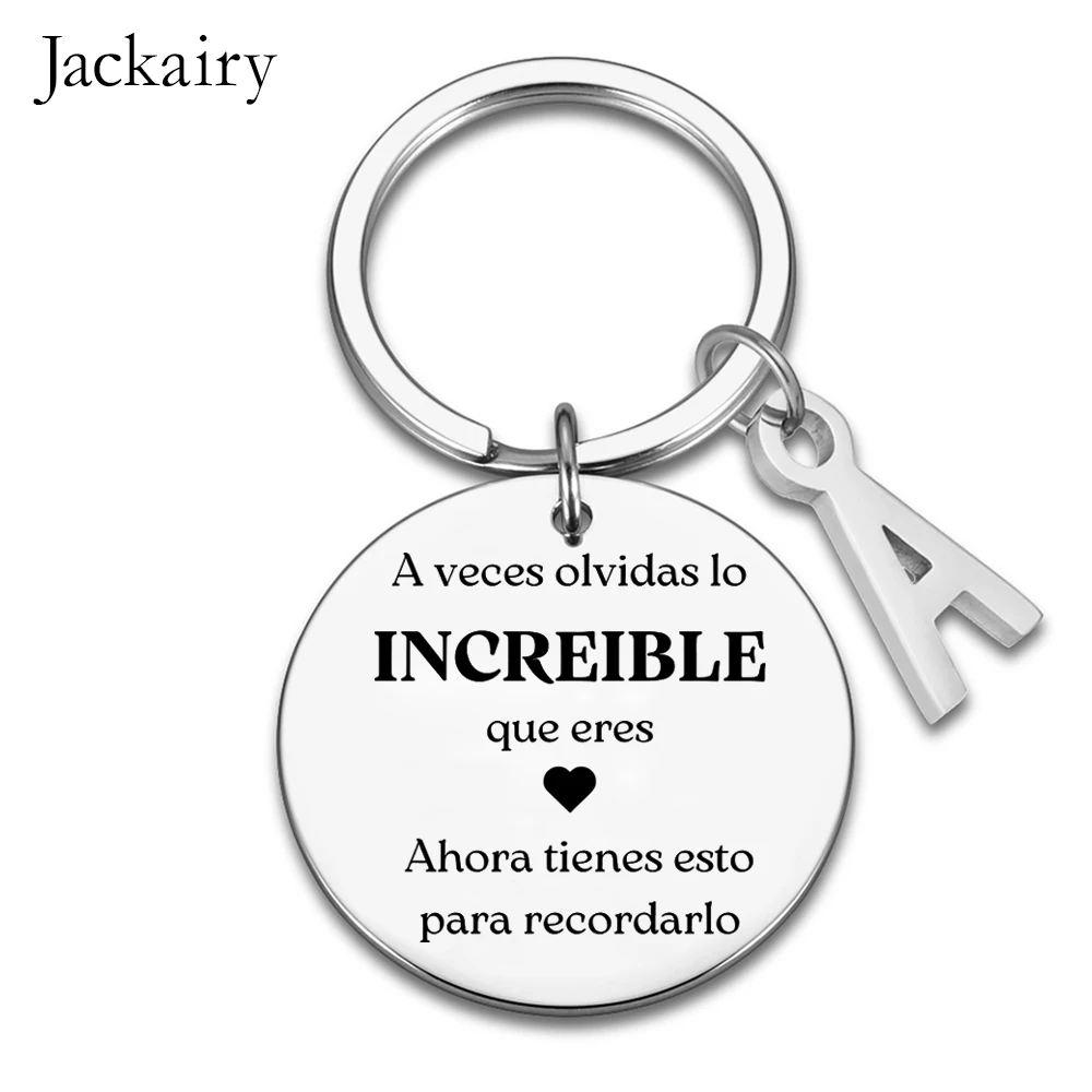 Spanish Inspirational Keychain Gift for Son Daughter Graduation Women