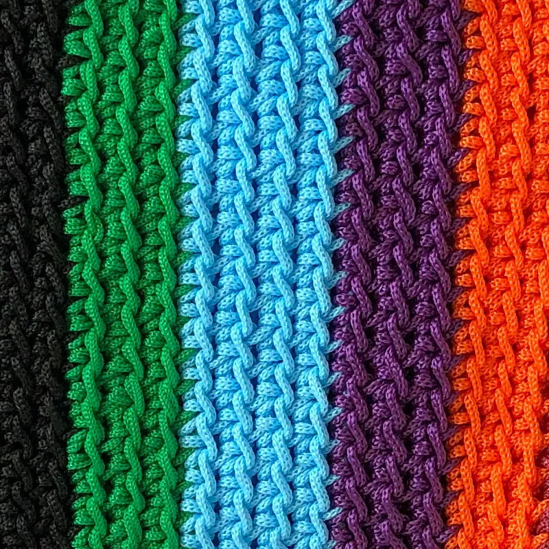 3mm Polyester Knitting Handmade Tote Bags Colorful functional Computer Bag
