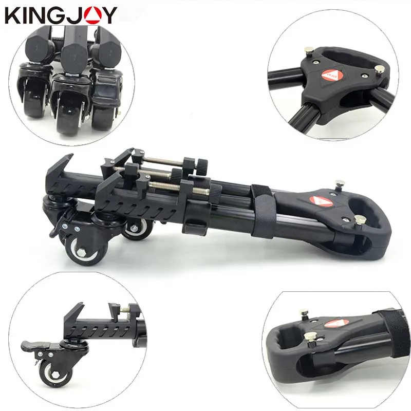 Draadloze Videocamera-dolly met 3 Wielen, Gemotoriseerde Camera-video-auto- dolly met Kogelkop, Elektrische Railschuif-dollywagen voor DSLR-camera-smartphone