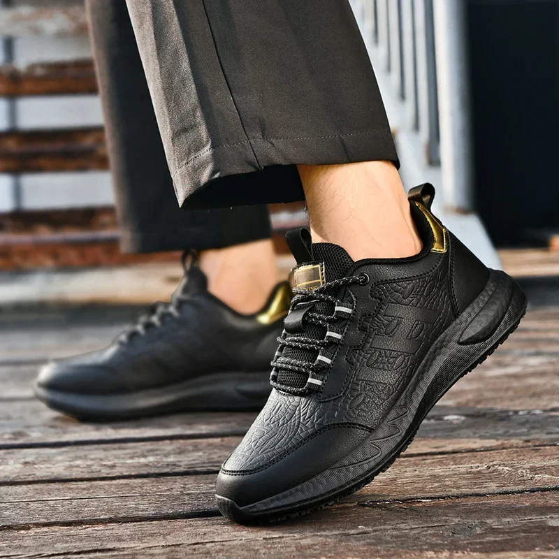 Chef shoes four season new non-slip oil-proof waterproof kitchen work shoes men's fashion casual outdoor breathable sports shoes 4