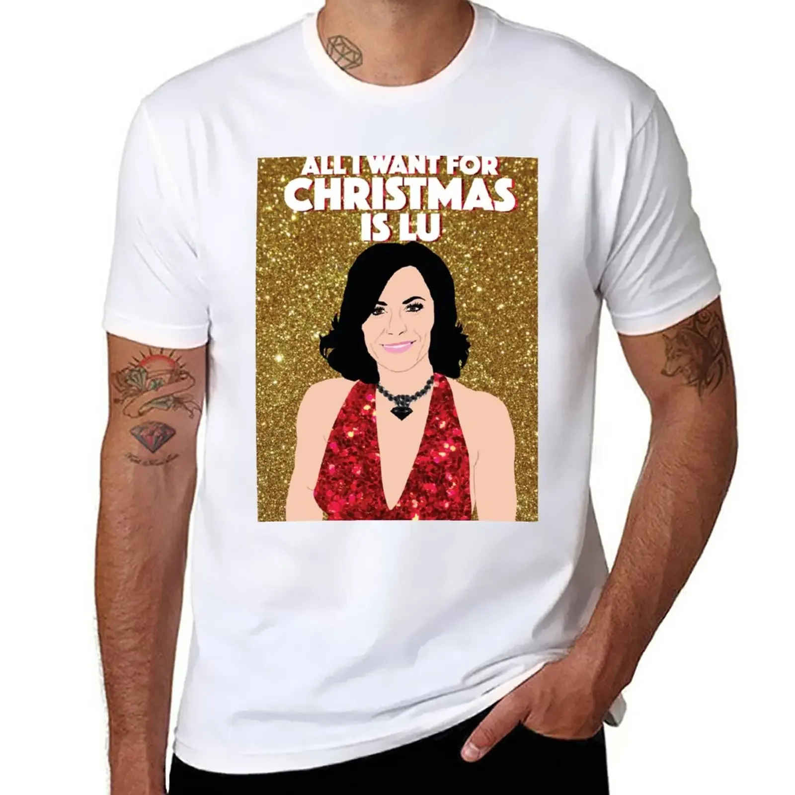 COUNTESS LUANN DELESSEPS|All I Want For Christmas Is Lu|RHONY (Real Housewives of New York)|Christmas T-Shirt sweat t shirts men