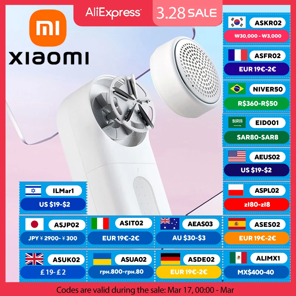 XIAOMI MIJIA Lint Removers For Clothing Fluff Pellet Remover Pellet Machine Portable Lint Eliminator Clothes Shaver Fuzz Remover