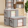 Large Capacity Clothes Storage Bag Foldable Quilt Blanket Storage Containers Bag Moisture Dust Proof Organizer Duvet Sorting Bag 2