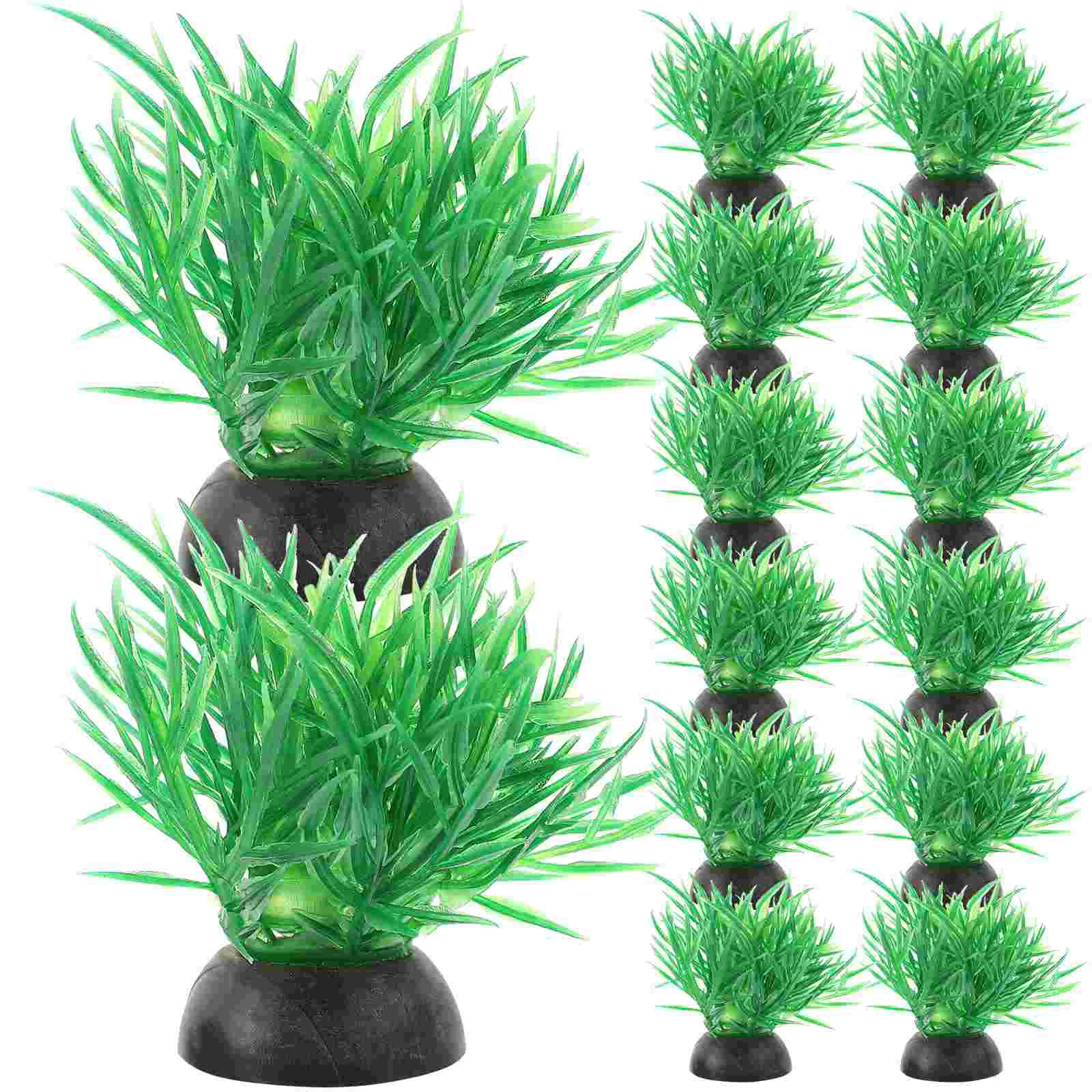 

20 Pcs Aquarium Artificial Grass Plants Ornament Landscaping Betta Fish Tank Decorations