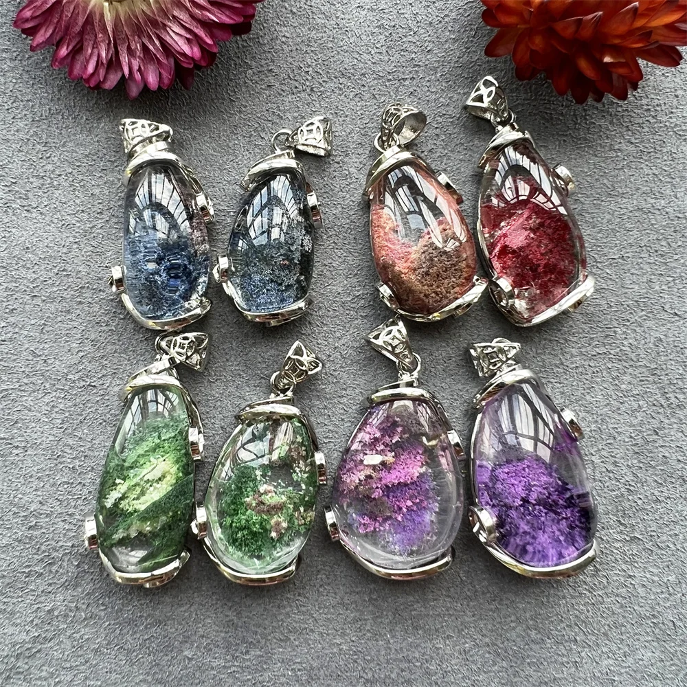 Ghost Phantom Quartz Pendant, Healing Gemstone Pendant