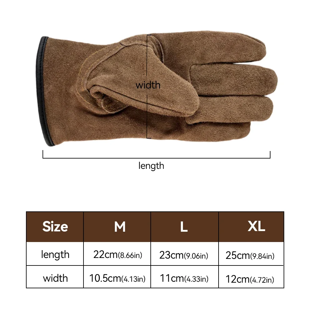 Outdoor Protective Gardening Gloves Yard Cleaning Floral Garden Leather Anti Thorn And Weed Protection Labor Gloves 1 Pairs 6
