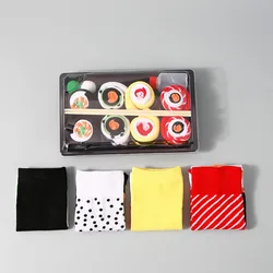 Novelty Salmon Sushi Socks Gift Box - Festive Edition - One Size (4 pairs)