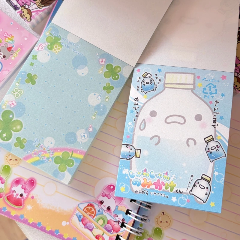Neues süßes Showa-Memobuch im frühen Stil, nicht klebendes Notizbuchmaterial, Basis-Memopapier, Scrapbooking-Papier, dekoratives Notizpapier – Detail 5