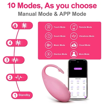 Wireless Bluetooth G Spot Dildo Vibrator for Women APP Remote Control Wear Vibrating Egg Clit Female Panties Sex Toys for Adults 2