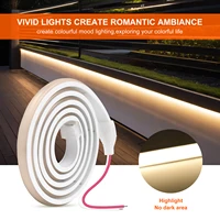 12V 24V 320Leds/M COB Neon Strip Waterproof 3000K 4000K 6000K Home Decor High Brighter Flexible Ribbon Rope LED Light 0.5M-20M - Image 3