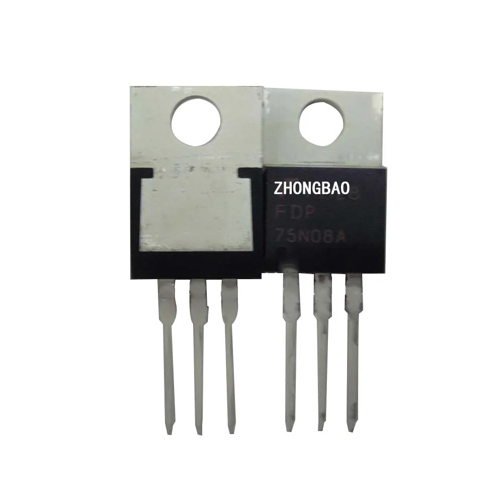 

5 PCS - 10 PCS FDP75N08A MOS FIELD EFFECT TUBE POWER TUBE TO - 220 100% ORIGINAL ON STOCK 100%TEST