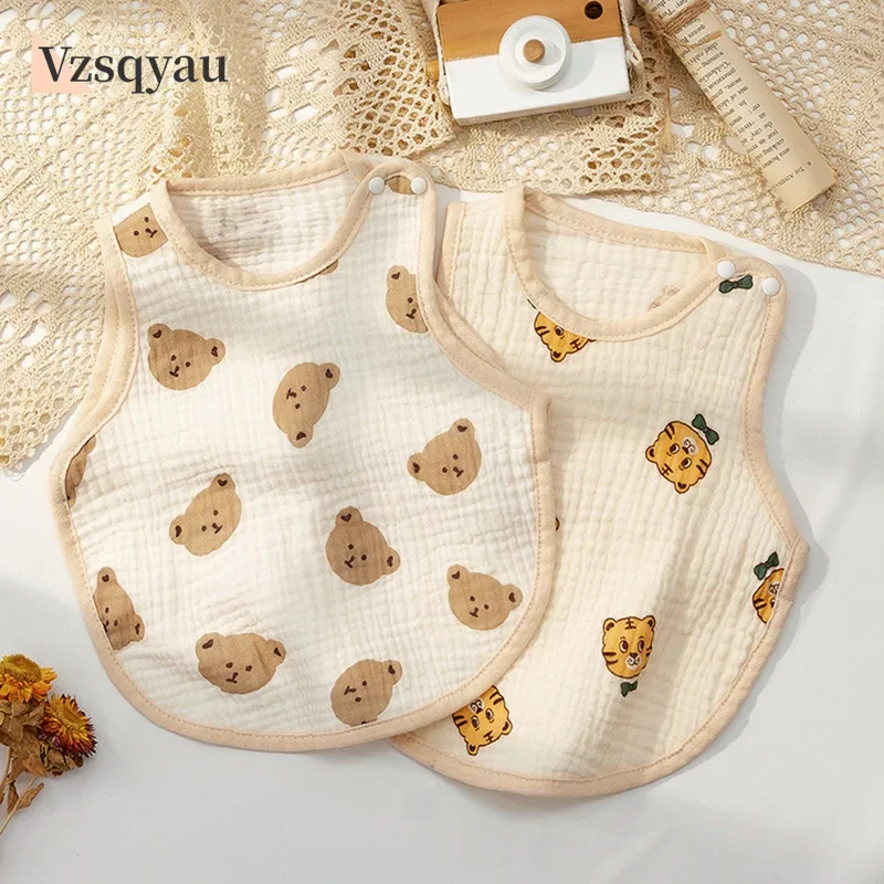 

1PC Newborn Boys Girls Ins Cotton Saliva Towel Waterproof Feeding Printed Bibs for Infant Baby Kids Fashion Accessories Cotton